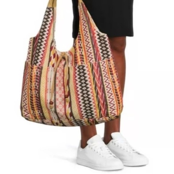 Handbags - Boho lined multi color canvas bag